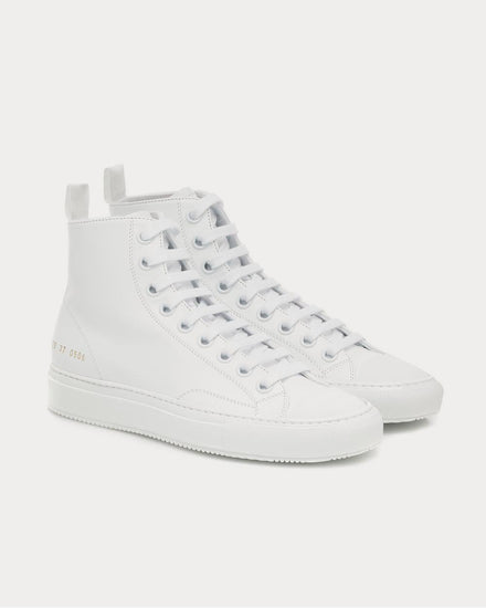 Common Projects Tournament High leather White High Top Sneakers - 2