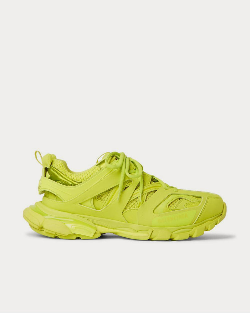 Balenciaga Track Nylon, Mesh and Rubber  Yellow low top sneakers - 1