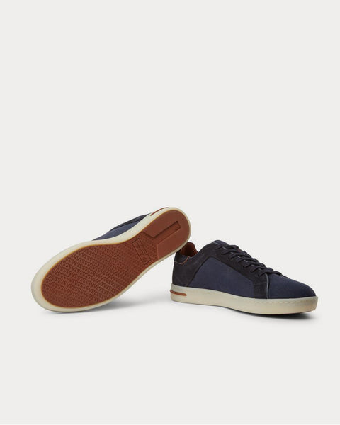 Traveller Suede and Canvas  Navy low top sneakers