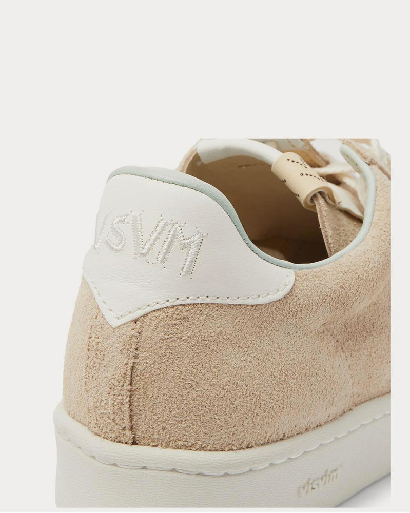 Visvim Corda-Folk Leather-Trimmed Suede  Beige low top sneakers - 4