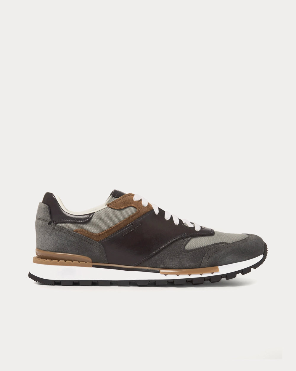 Berluti - Run Track Leather, Suede and Mesh Grey Low Top Sneakers