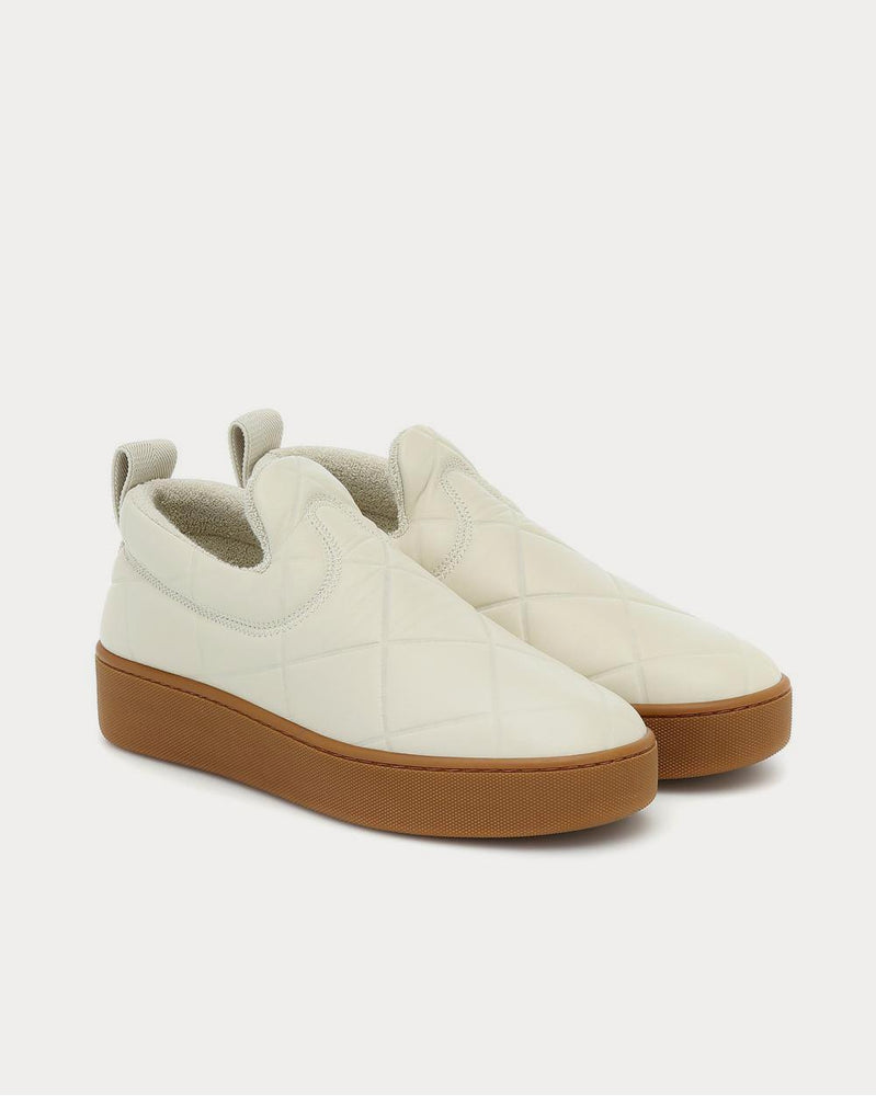 Bottega Veneta Slip On leather Cream Slip On Sneakers - 2