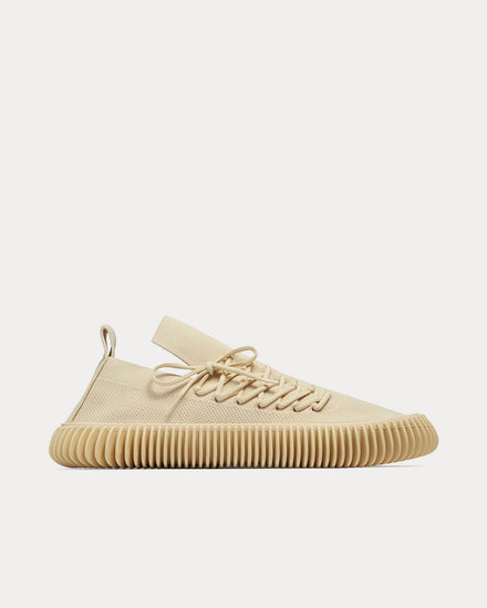 Bottega Veneta Ripple Cane Sugar Low Top Sneakers - 1
