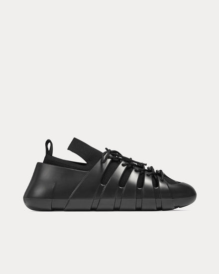 Bottega Veneta Trail Black Low Top Sneakers - 1