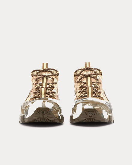 Burberry Arthur Camouflage Print Nylon Brown Low Top Sneakers - 3