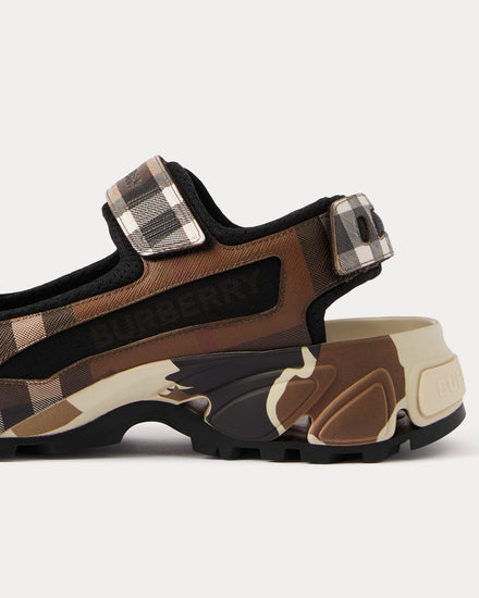 Burberry Arthur Dark Birch Brown Sandals - 3
