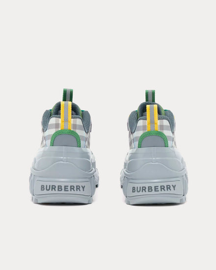 Burberry Arthur Check Nylon Light Grey Low Top Sneakers - 4