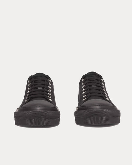 Burberry Logo Detail Cotton Black Low Top Sneakers - 2