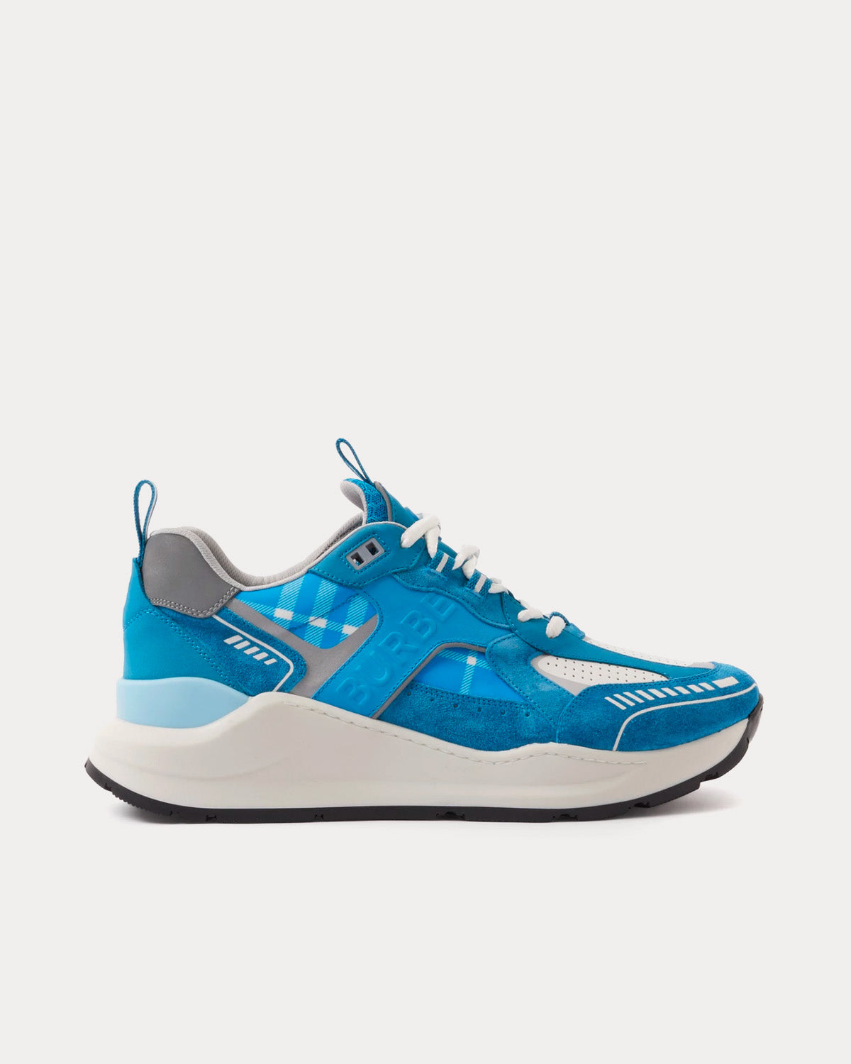 Burberry Bubble check-print sneakers - Blue