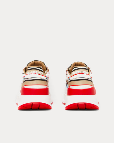 Burberry Montage Print Nylon Multi Low Top Sneakers - 4