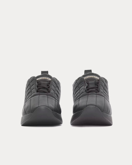 Burberry Quilted Leather Classic Black Low Top Sneakers - 3