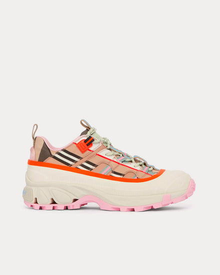 Burberry Arthur Technical Leather Multicolour Low Top Sneakers - 1