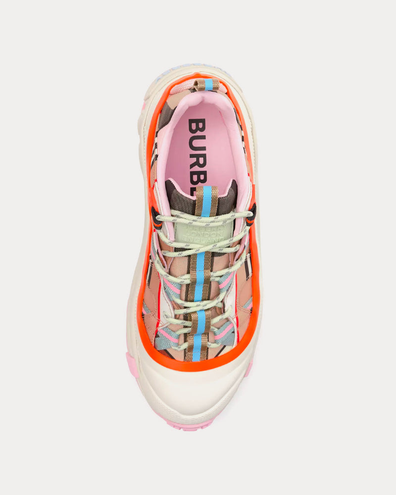 Burberry Arthur Technical Leather Multicolour Low Top Sneakers - 2
