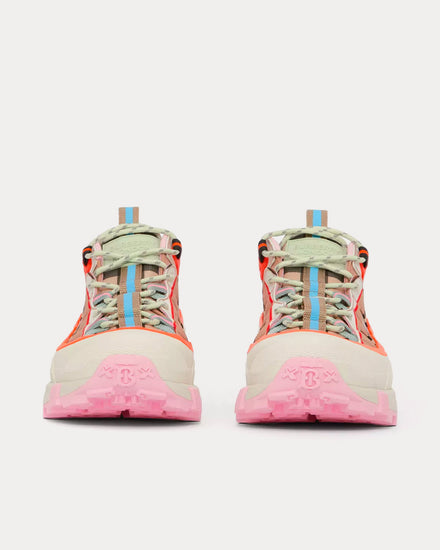 Burberry Arthur Technical Leather Multicolour Low Top Sneakers - 3