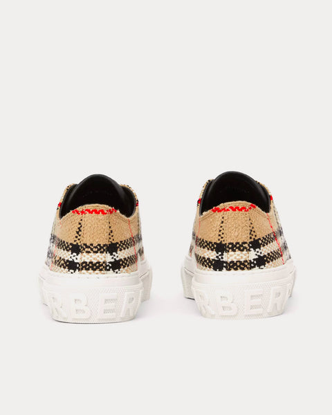 Vintage Check Bouclé Archive Beige Low Top Sneakers