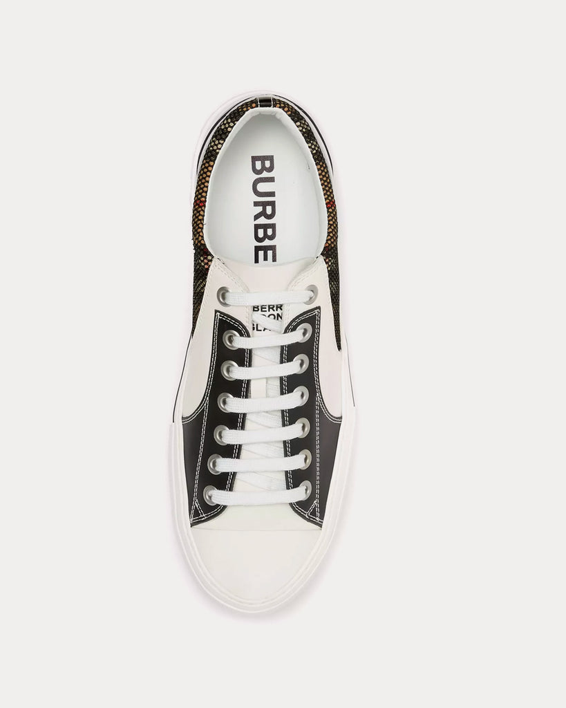 Burberry Vintage Cotton Check Black White