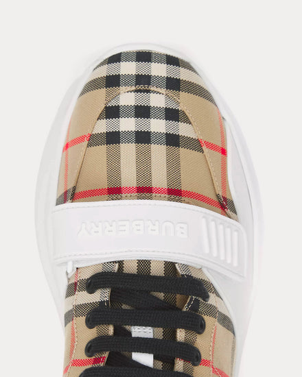 Burberry Vintage Check, Suede & Leather Archive Beige Low Top Sneakers - 5