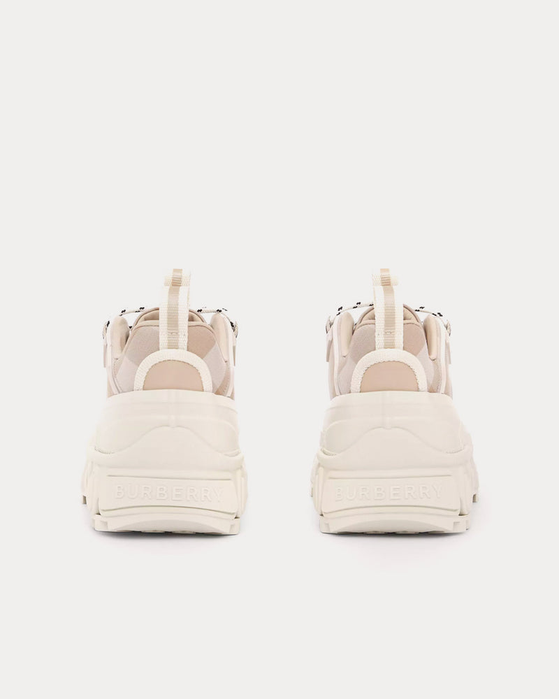 Burberry Arthur Check Cotton Soft Fawn Low Top Sneakers - 3
