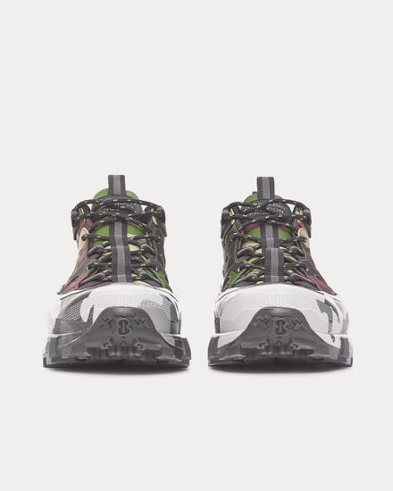 Burberry Arthur Camouflage Print Technical Mangrove Green Low Top Sneakers - 3