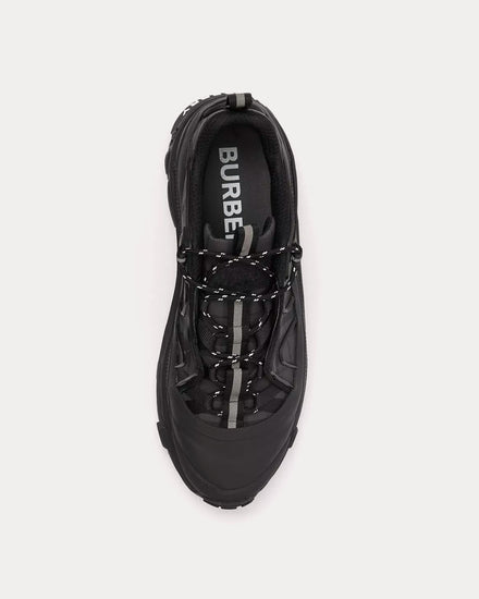 Burberry Arthur Vintage Check Technical Dark Charcoal Grey Low Top Sneakers - 2
