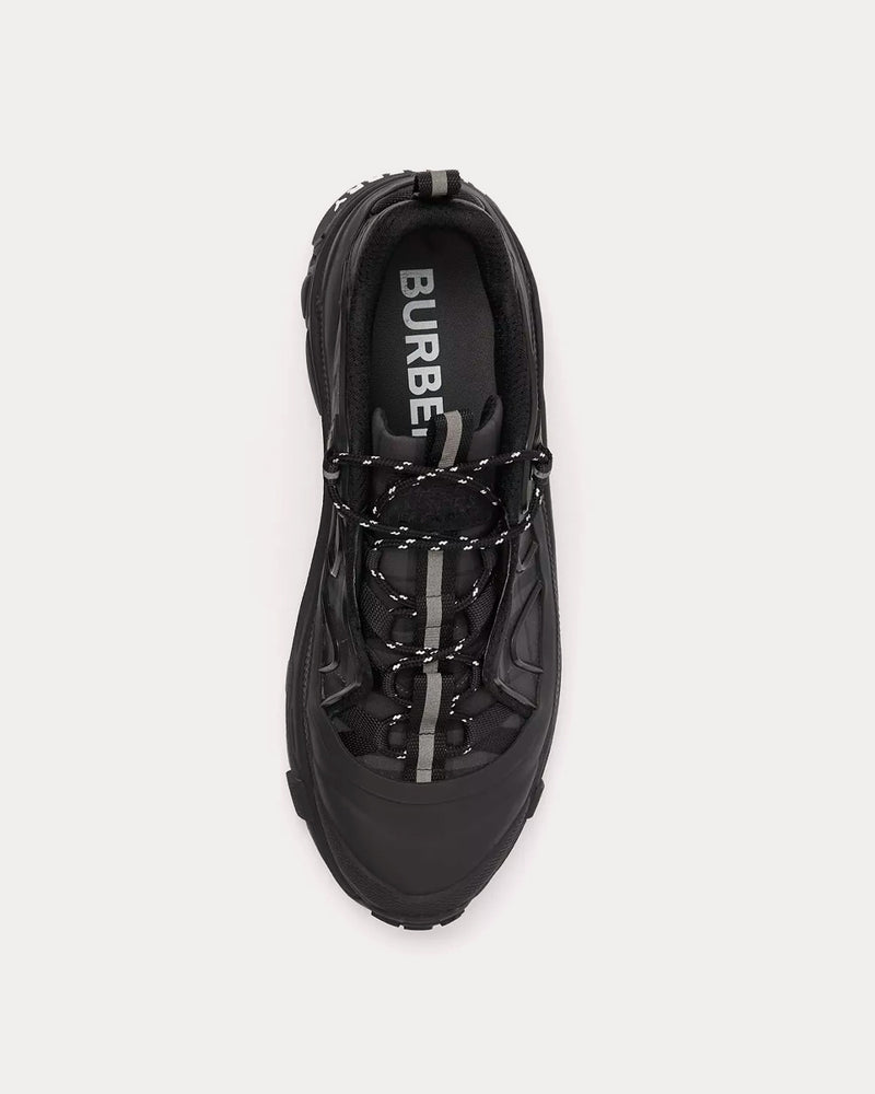 Burberry Arthur Vintage Check Technical Dark Charcoal Grey Low Top Sneakers - 2