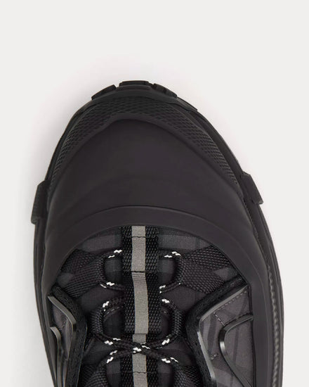 Burberry Arthur Vintage Check Technical Dark Charcoal Grey Low Top Sneakers - 5