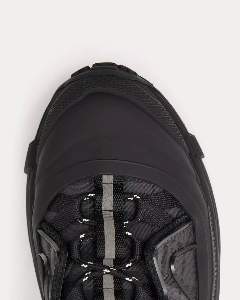 Burberry Arthur Vintage Check Technical Dark Charcoal Grey Low Top Sneakers - 5
