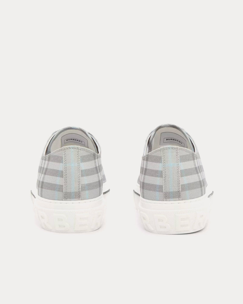 Burberry Vintage Check Cotton Grey Low Top Sneakers - 3