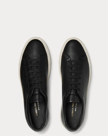 Common Projects Original Achilles Full-Grain Leather  Black low top sneakers - 6