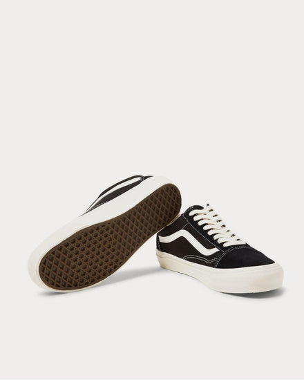 Vans OG Old Skool LX Leather-Trimmed Canvas and Suede  Black low top sneakers - 3