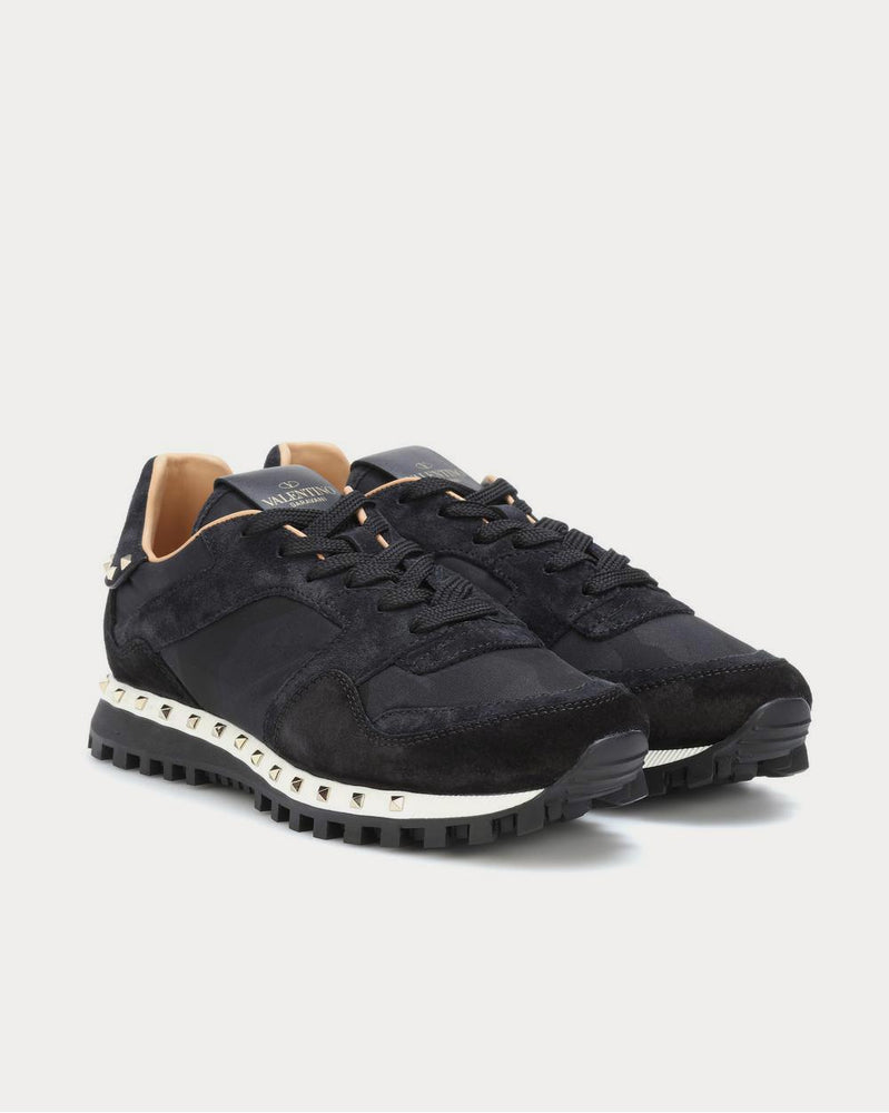 Valentino Valentino Garavani Studded camouflage Nero Low Top Sneakers - 2