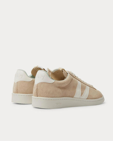 Visvim Corda-Folk Leather-Trimmed Suede  Beige low top sneakers - 3