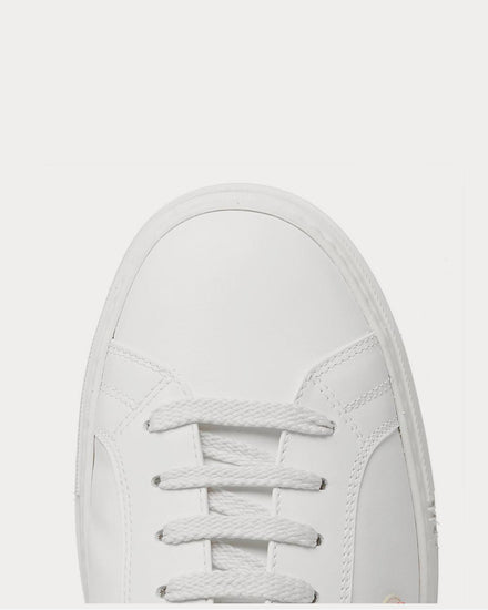 Moncler New Monaco Logo-Appliquéd Leather  White low top sneakers - 5