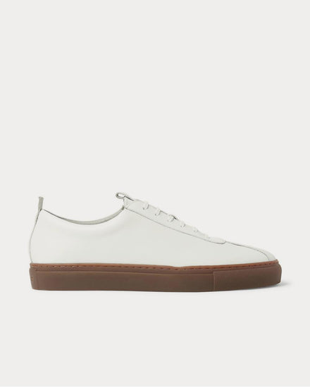 Grenson Leather  White low top sneakers - 1