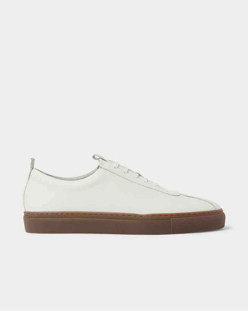 Grenson Leather  White low top sneakers - 1