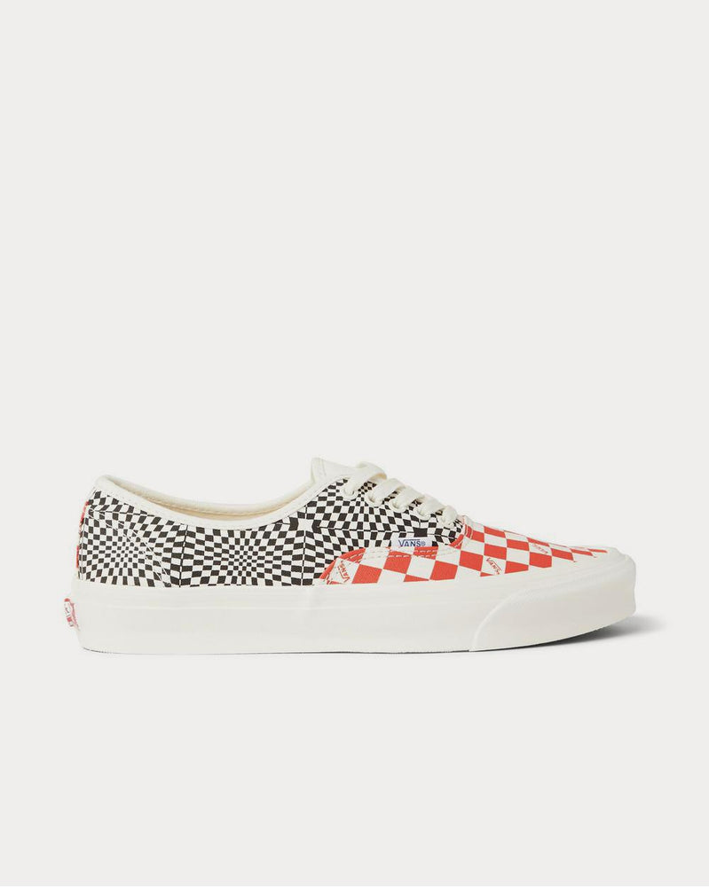 Vans OG Authentic LX Checked Canvas  White low top sneakers - 1