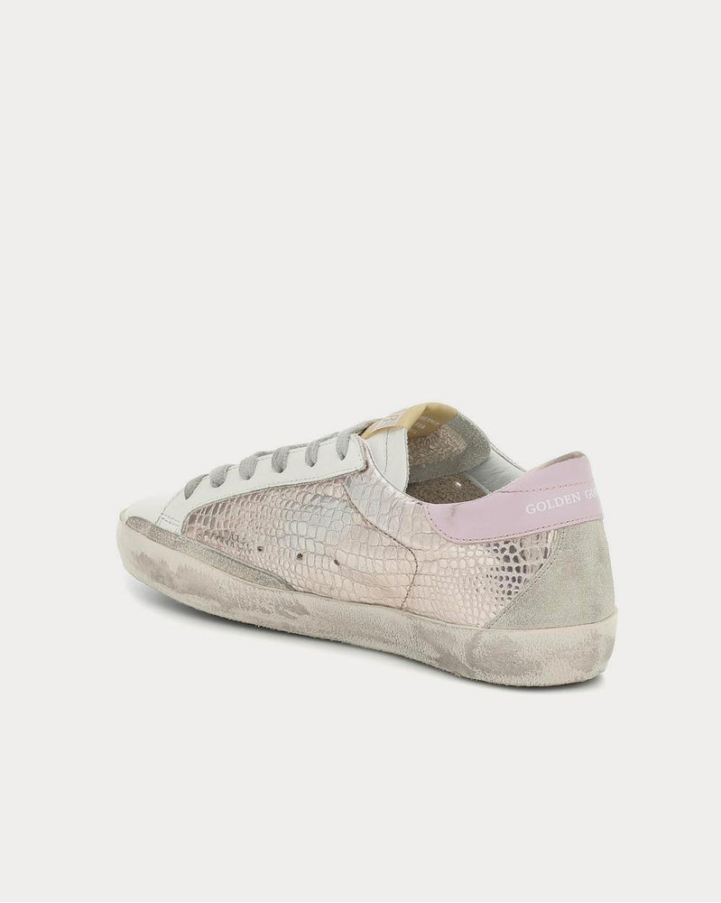 Golden Goose Superstar croc-effect Gold Low Top Sneakers - 3