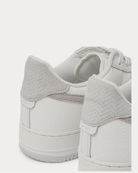 Nike Air Force 1 07 Suede-Trimmed Full-Grain Leather  White low top sneakers - 4