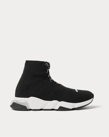 Balenciaga Men's Speed Stretch-Knit Black high top sneakers