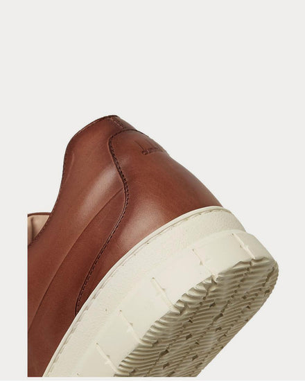 Dunhill Duke Leather  Tan low top sneakers - 4