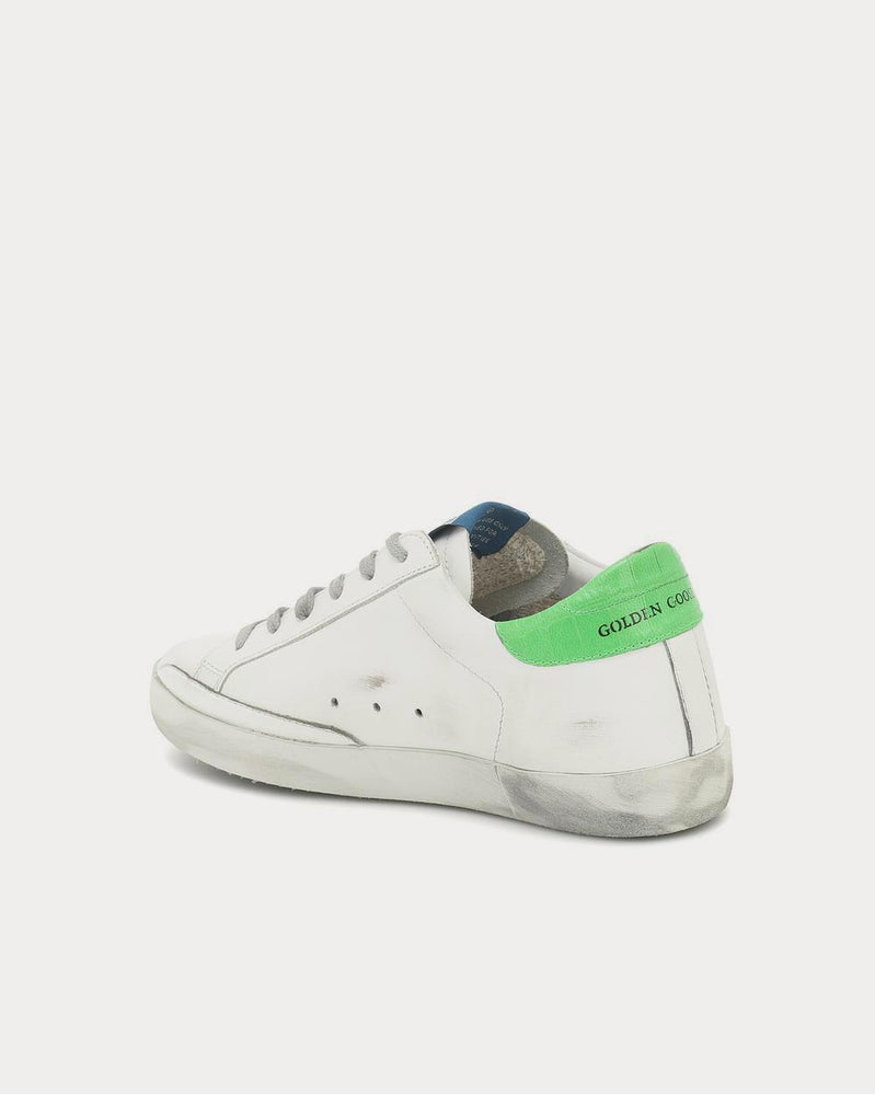 Golden Goose Superstar neon leather White Low Top Sneakers - 3