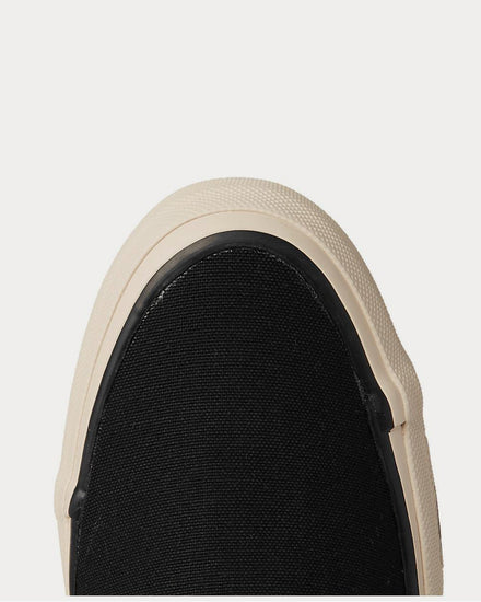 Visvim Skagway Canvas Slip-On  Black low top sneakers - 5