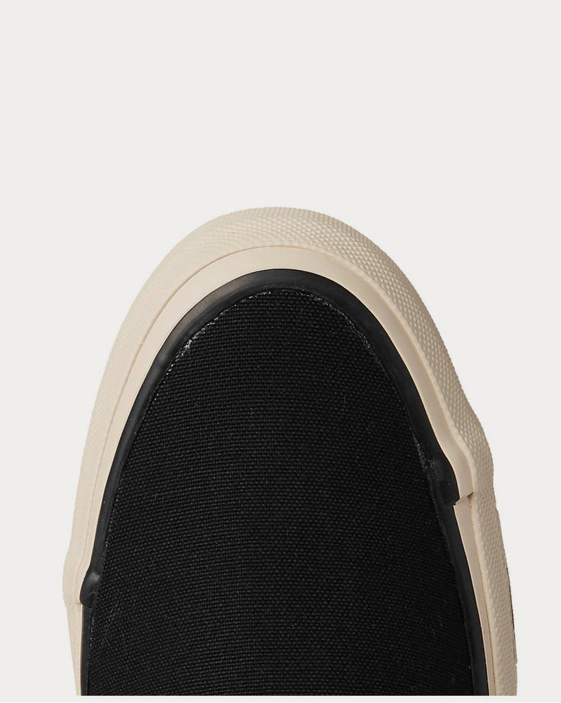 Visvim Skagway Canvas Slip-On  Black low top sneakers - 5