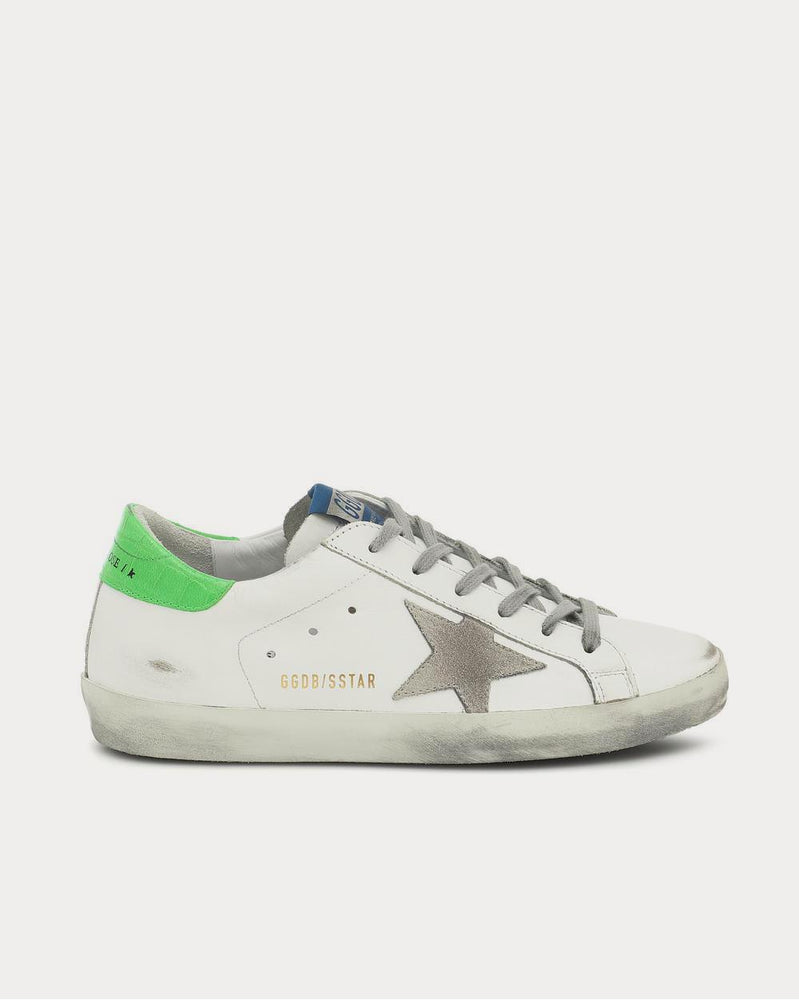 Golden Goose Superstar neon leather White Low Top Sneakers - 1