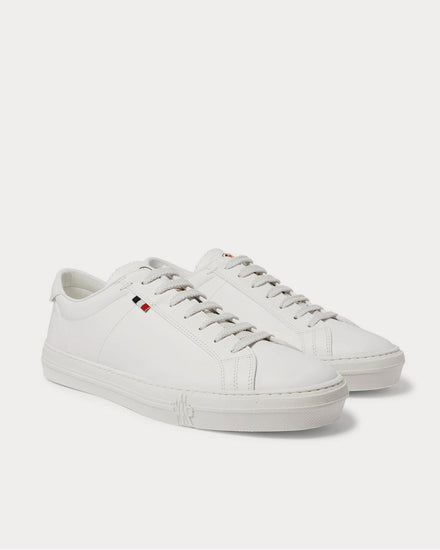 Moncler Monaco Leather  White low top sneakers - 2