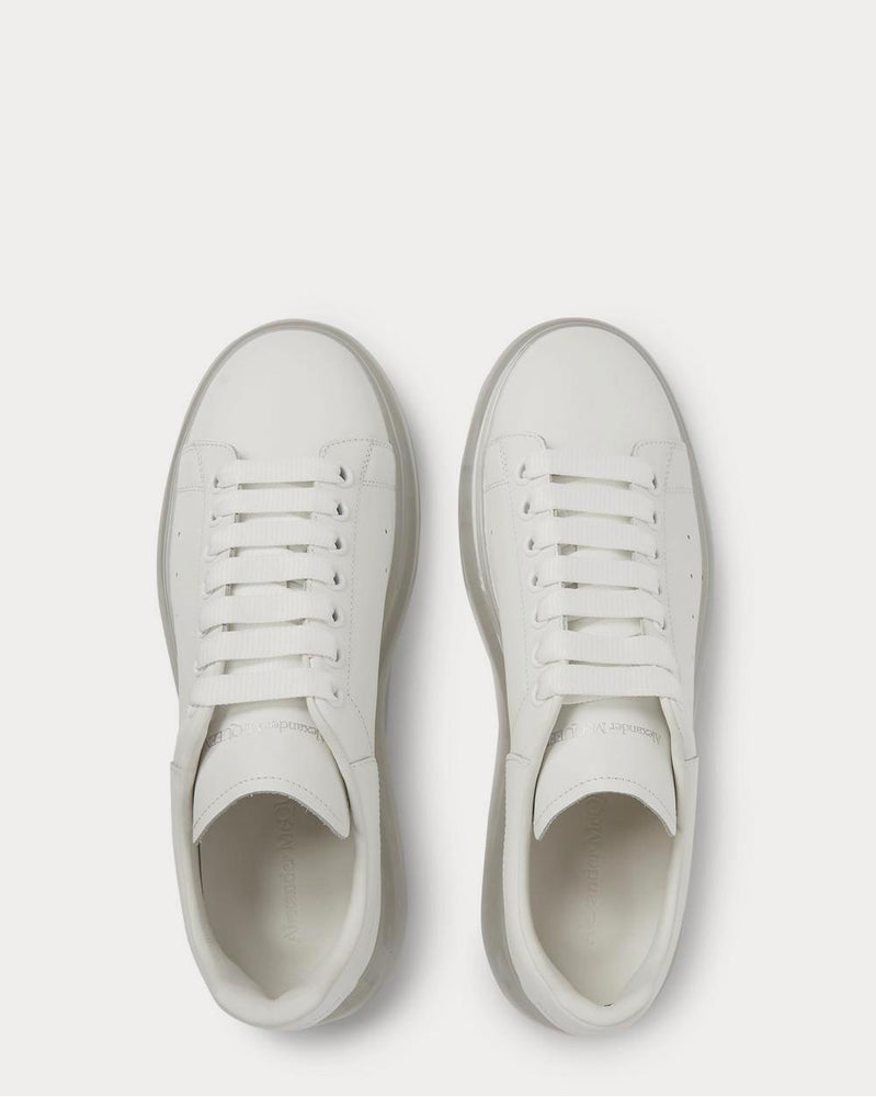 Alexander McQueen Exaggerated-Sole Leather  White low top sneakers - 6