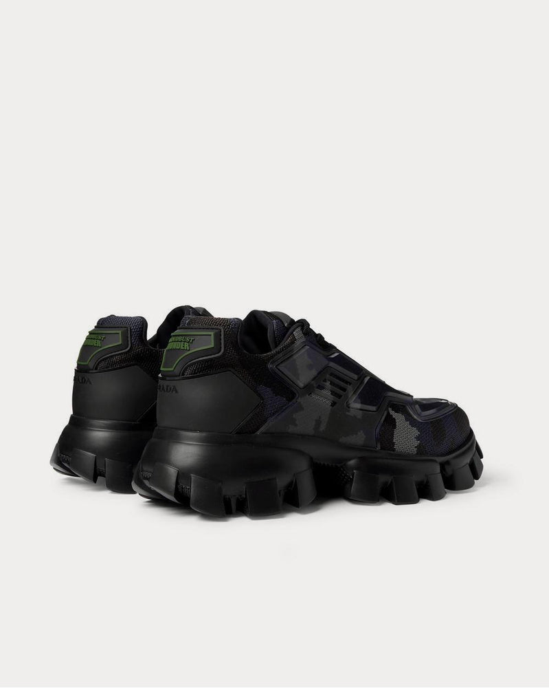 Prada Cloudbust Thunder Rubber and Camouflage Mesh  Gray low top sneakers - 4