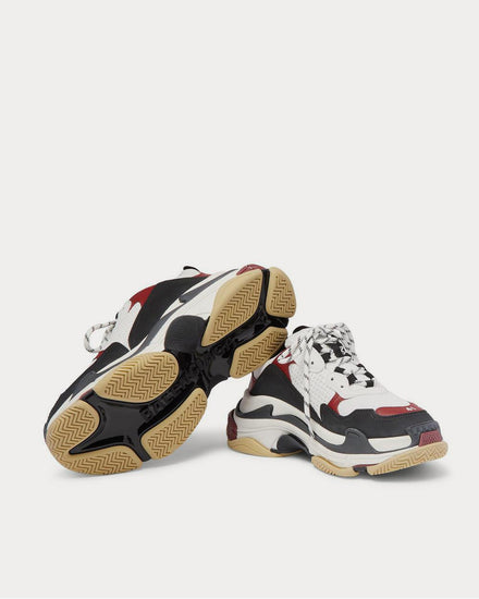 Balenciaga Triple S Mesh, Nubuck and Leather  Black low top sneakers - 3