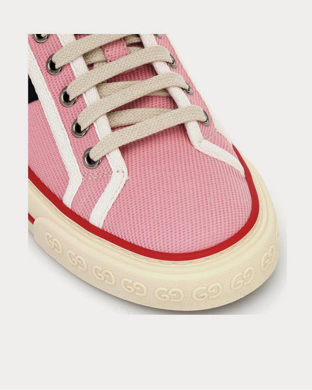 Gucci Gucci Tennis 1977 canvas Wild Rose Low Top Sneakers - 4