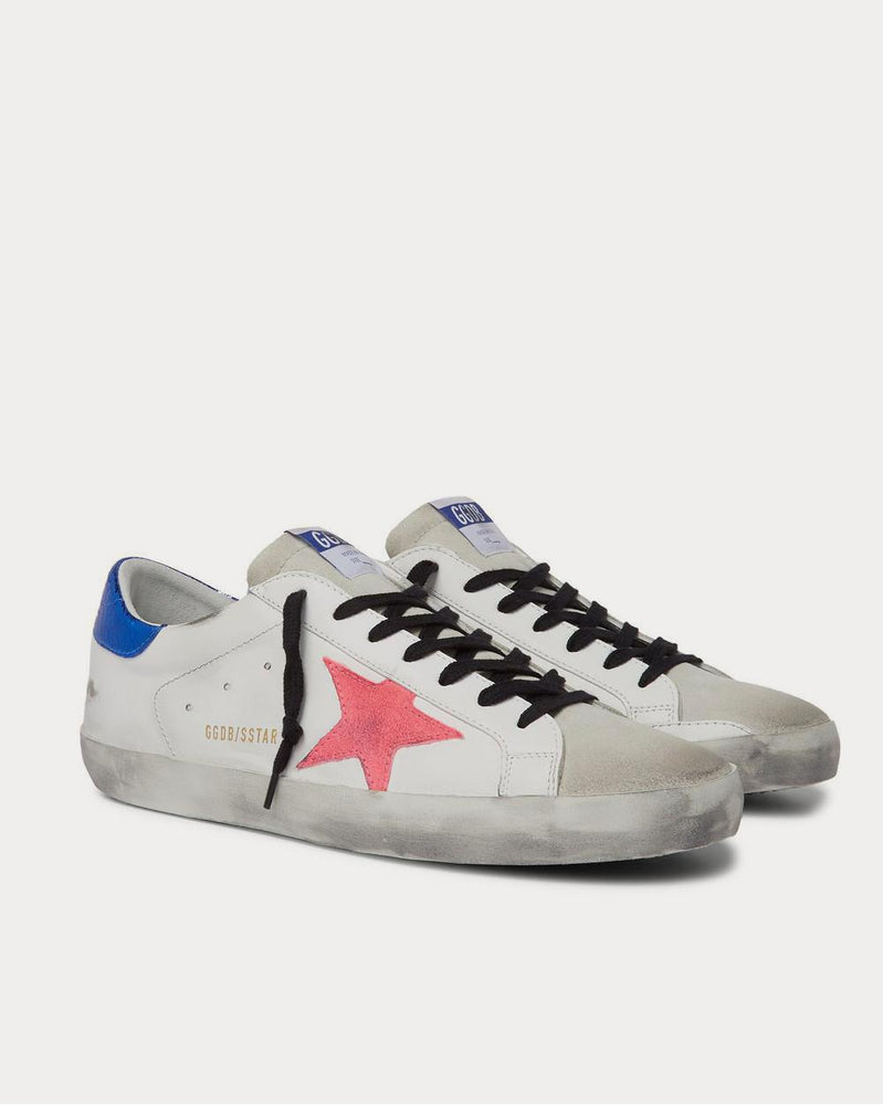 Golden Goose Superstar Distressed Leather and Suede  White low top sneakers - 2